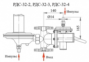 Регулятор давления комбинированный РДС-32