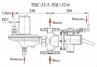 Регулятор давления комбинированный РДС-32