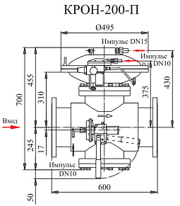 Регулятор давления газа комбинированный КРОН-200