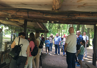 Посещение военно-исторического комплекса "Партизанский лагерь" в Станьково